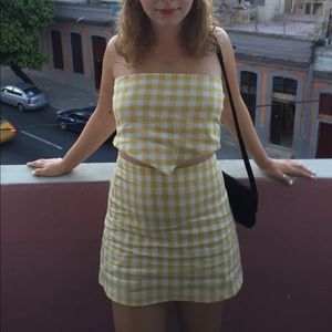 Reformation Linen Gingham Set